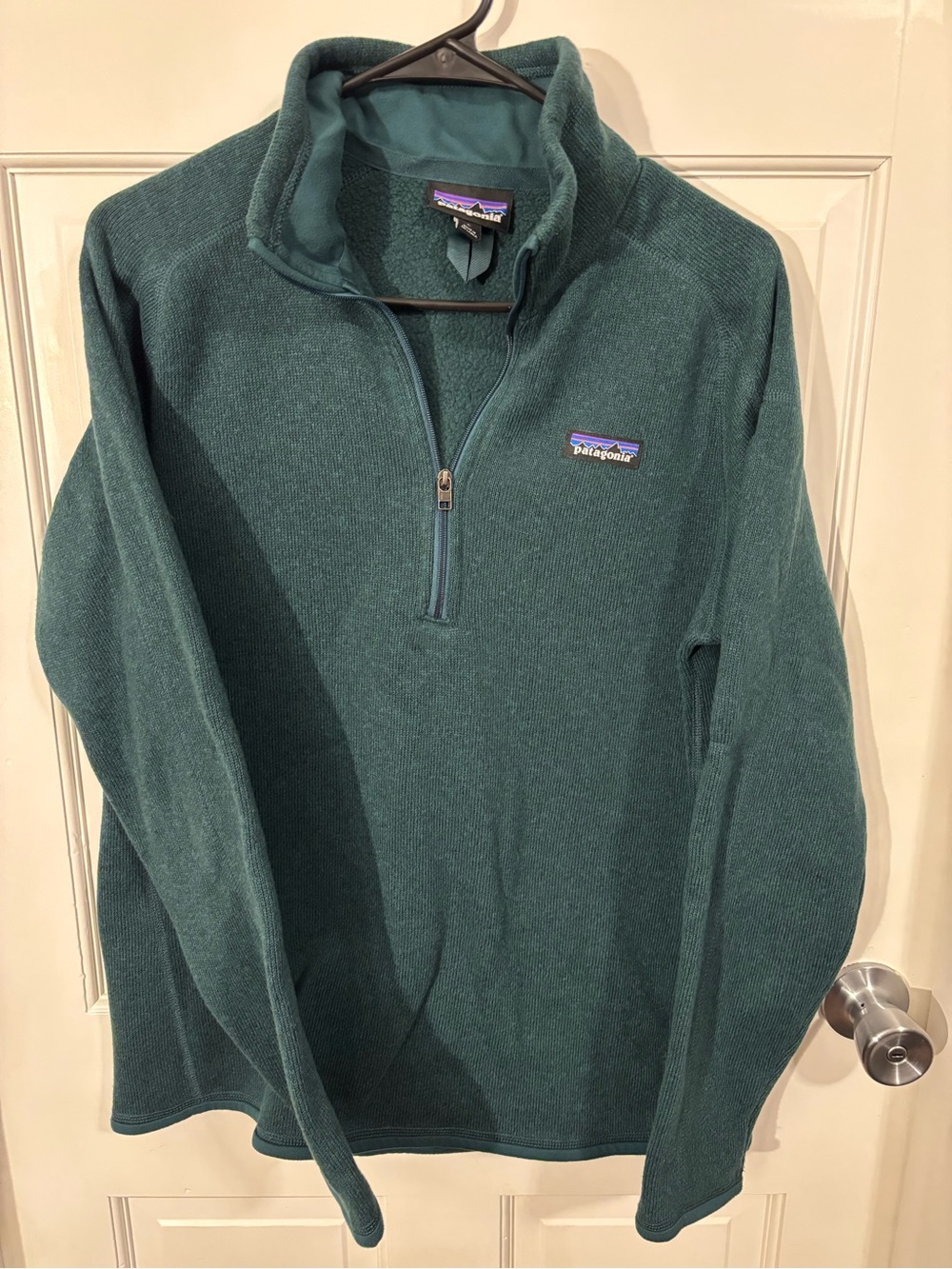 Patagonia Teal Green Quarter-Zip Fleece Pullover